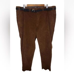 Lauren Ralph Lauren Black Label Men's Corduroy Dress Pants Size 42x32 Brown EUC
